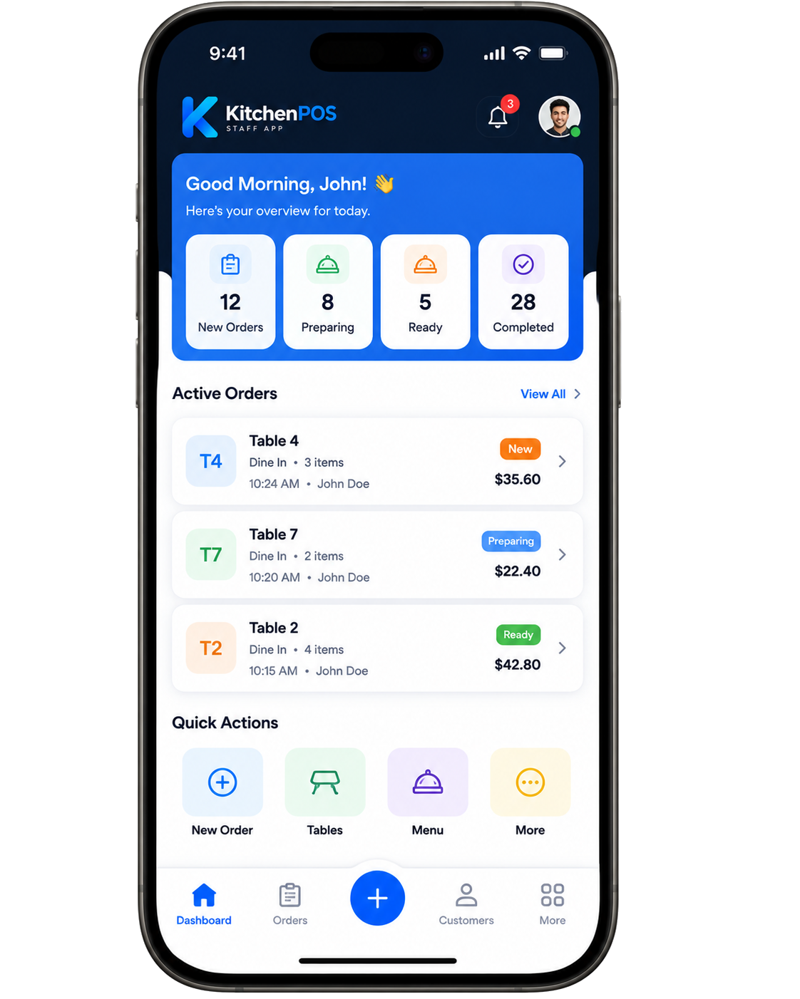 KitchenPOS mobil